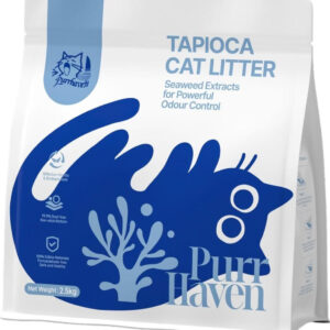 Purr Haven Tapioca Cat Litter | 3 Packs | 2.5 kg Per Pack product image