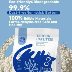 Purr Haven Tapioca Cat Litter | 3 Packs | 2.5 Kg Per Pack Product Image