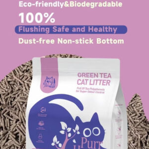 Purr Haven Green Tea Cat Litter | 10 Carton | 6 Packs Per Carton | 2.5Kg Per Pack Product Image
