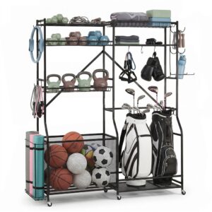 Everfit Sports Equipment Organizer Rack Multi Garage Storage for Golf Bag 174cm product image