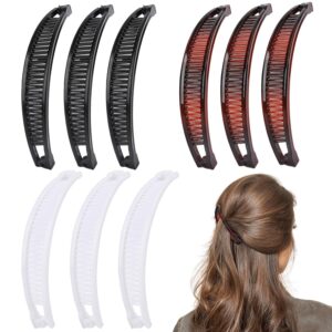 9 Pcs Banana Clips,Banana Hair Clips Ponytail Hair Holder for Long Thick and Curly Hair Women Girls( product image