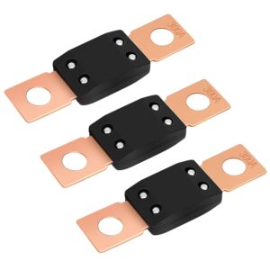 3Pcs High Current Bolt-on Fuses,300 Amp Fuses for Cars,Buses,Trucks,Construction Vehicles,Boats,Cara product image