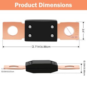 300 Amp Bolt-On Fuses | 3-Pack High Current Protection – Nice N Cheap Variety Store 3Pcs High Current Bolt-On Fuses,300 Amp Fuses For Cars,Buses,Trucks,Construction Vehicles,Boats,Cara Product Image