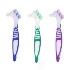 3 Pcs Denture Cleaning Brush Portable Cleaning Brush False Teeth Brushes for Denture Care Denture Cl product image