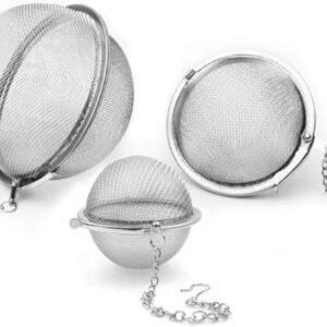 3pcs Stainless steel fine mesh seasoning ball kitchen soup spice stew filter kitchen tool metal tea product image