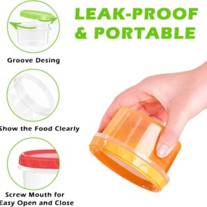 12 Reusable 8Oz Deli Food Containers With Lids – Nice N Cheap Variety Store 12 Reusable 8-Ounce Plastic Food Containers With Lids - Deli Containers - Stackable Food Storage Pot Product Image