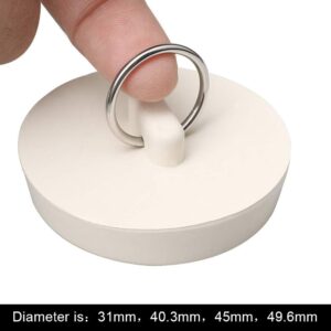 4-Pack Rubber Drain Stoppers With Hanging Ring – Nice N Cheap Variety Store Set Of 4 Drain Stoppers - Sink Stoppers - Rubber Drain Plugs And Kitchen Sink Stoppers With Hanging Product Image