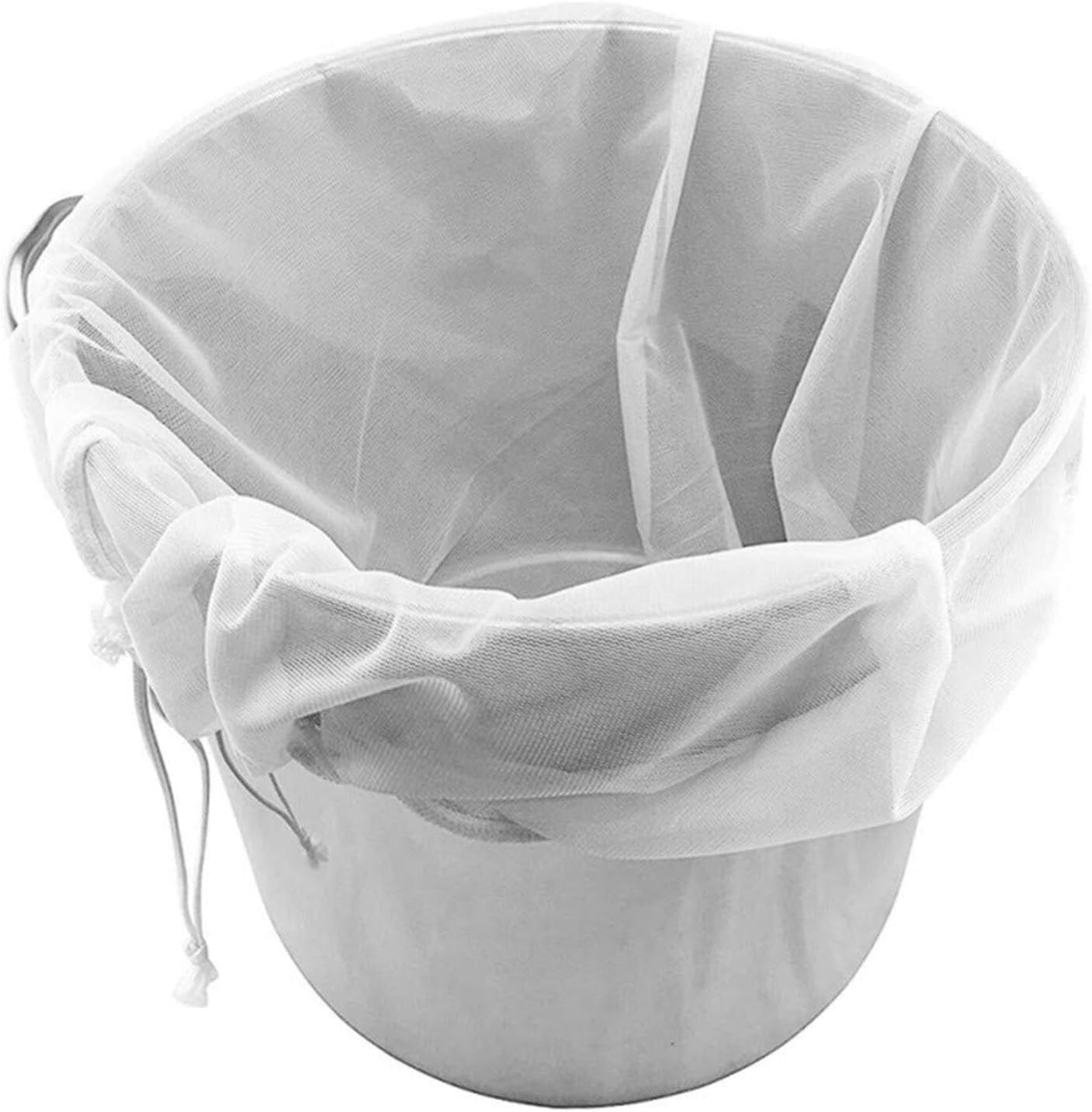 Large Straining Bag For Home Brewing &Amp; Jam Making – Nice N Cheap Variety Store 26&Quot; * 22&Quot; Straining Bag For Filtering Home-Brewed Beer, Wine, Jam, Fruit, Nuts, Milk And Yoghurt - J Product Image