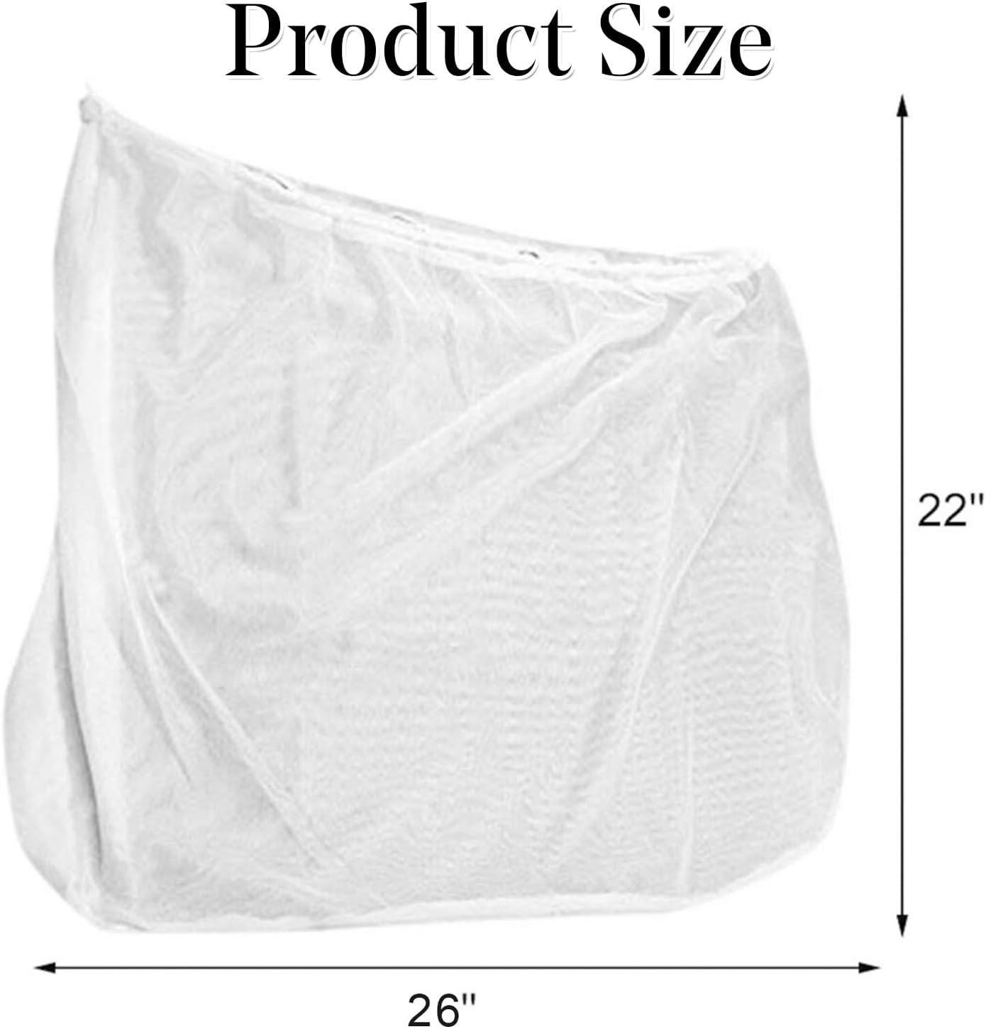 Large Straining Bag For Home Brewing &Amp; Jam Making – Nice N Cheap Variety Store 26&Quot; * 22&Quot; Straining Bag For Filtering Home-Brewed Beer, Wine, Jam, Fruit, Nuts, Milk And Yoghurt - J Product Image