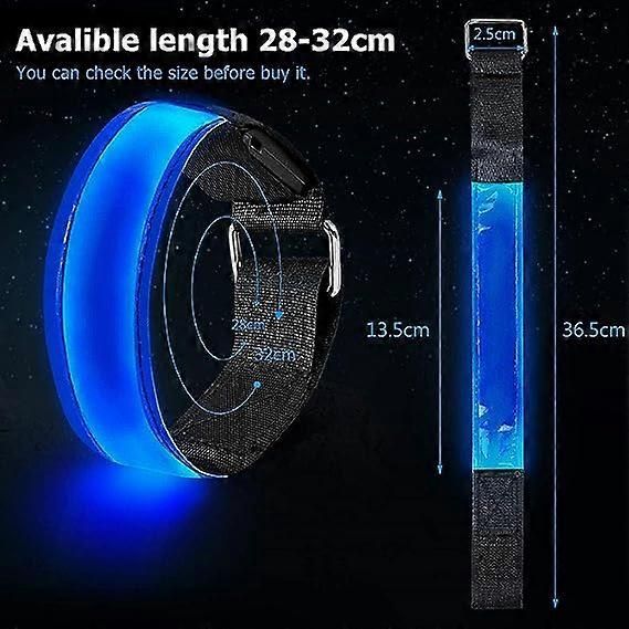 2Pcs Rechargeable Led Armbands | Reflective Running Gear – Nice N Cheap Variety Store 2Pcs Rechargeable Led Armband Reflective Running Gear Light Up Armbands Reflectors, Running Gift Acc Product Image